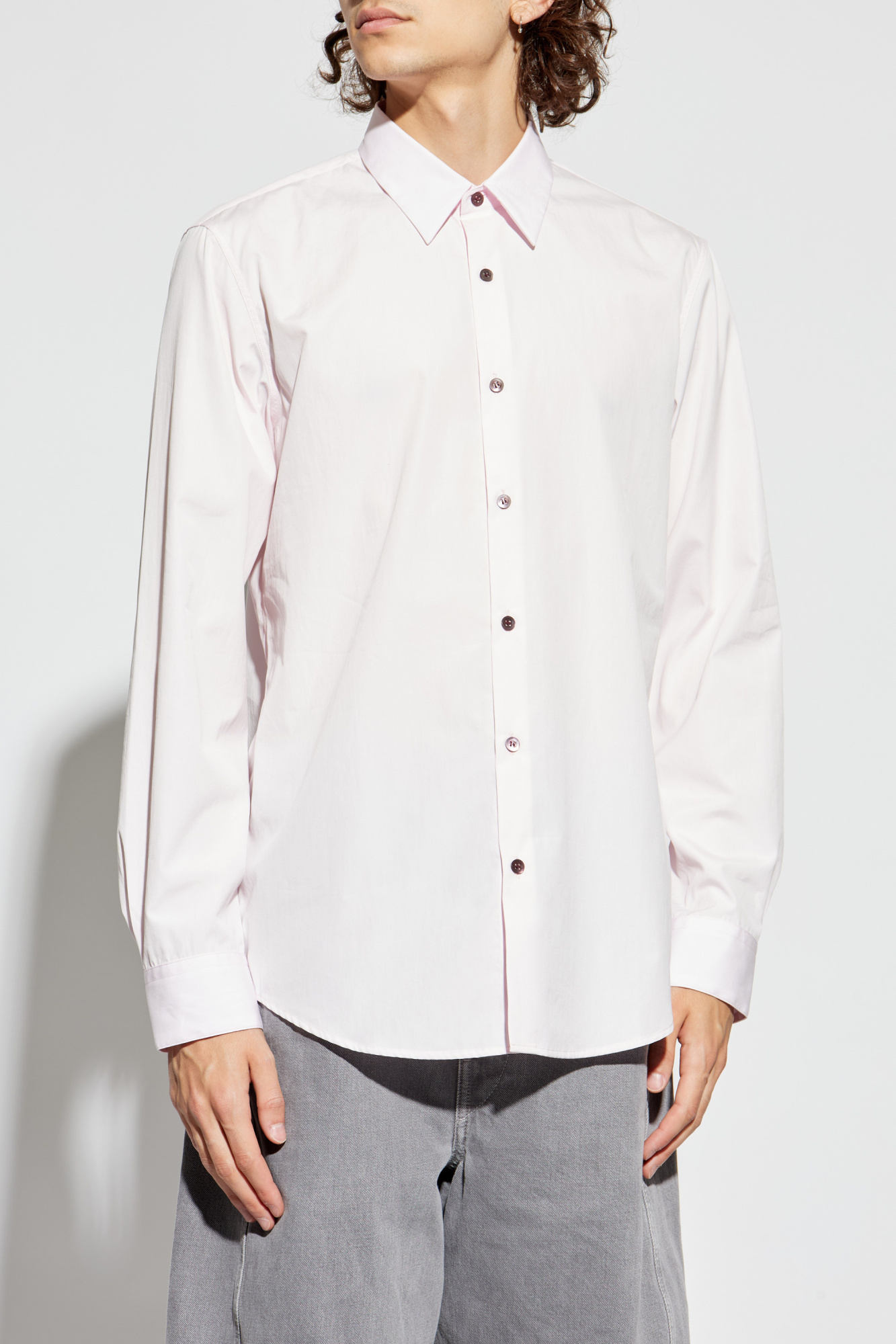 Pink Shirt with logo Dries Van Noten - Vitkac VC